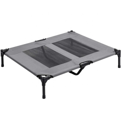 80kg 7in Elevated Canopy Dog Bed Breathable Steel Frame