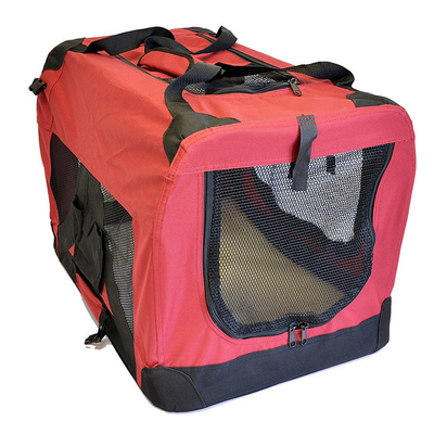 24in Seatbelt Attachments Foldable Pet Carrier 16in Fold Up Dog Kennel