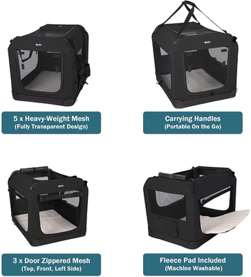 Fleece Mat Heavyweight Foldable Pet Carrier 600D PVC