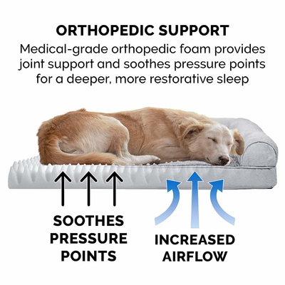 2.2kg 30in Memory Foam Dog Mat Medical Grade Orthopedic