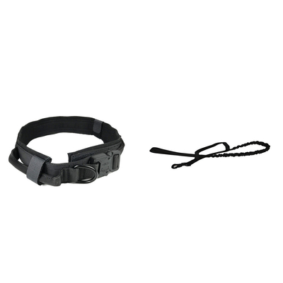 Nylon 1.5in Adjustable Dog Harness 20in Embroidered Tactical Dog Collar