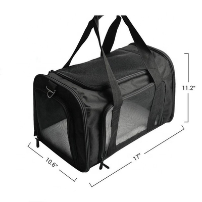 Oxford 10.6in Dog Carrier Airline Approved 17in Foldable Travel Dog Crate