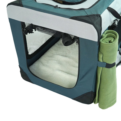 Breathable 27.5in Outdoor Pet Carrier 20.5in Dog Travel Bag With Wheels
