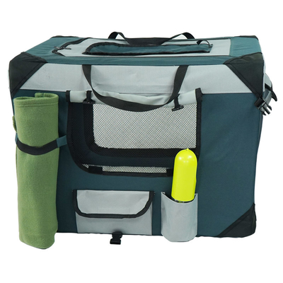 Breathable 27.5in Outdoor Pet Carrier 20.5in Dog Travel Bag With Wheels