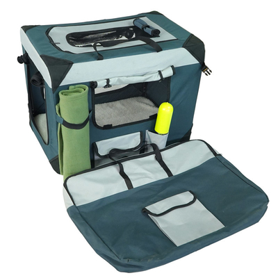 Breathable 27.5in Outdoor Pet Carrier 20.5in Dog Travel Bag With Wheels