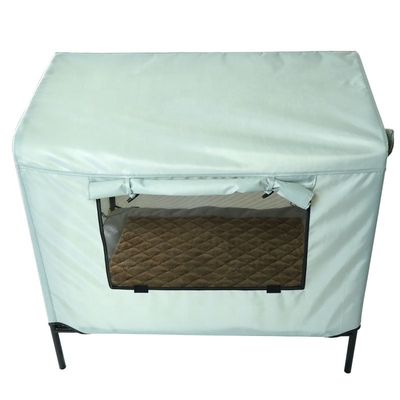 Breathable 600D Elevated Canopy Dog Bed 32in Outdoor Dog Tent Bed