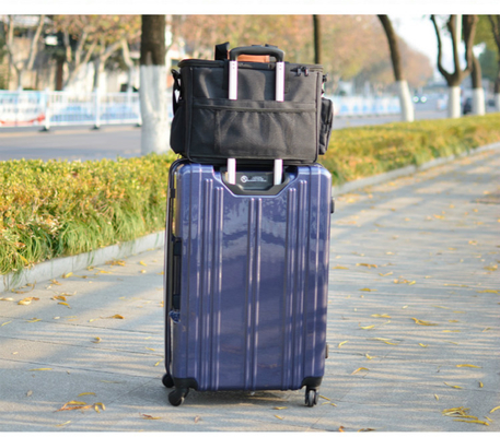Waterproof 30cm Travel Dog Food Bag Cationic Polyester