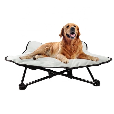 600D Portable Elevated Dog Bed Waterproof 20cm Indoor Raised