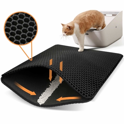 SGS 75cm Machine Washable Cat Litter Mat Honeycomb Chewy