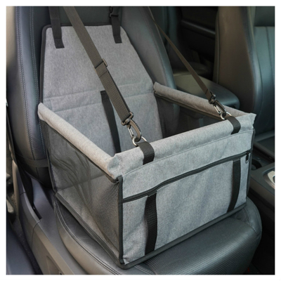 Blue 45cm Pet Car Booster Seat SGS Dog Car Seat Basket
