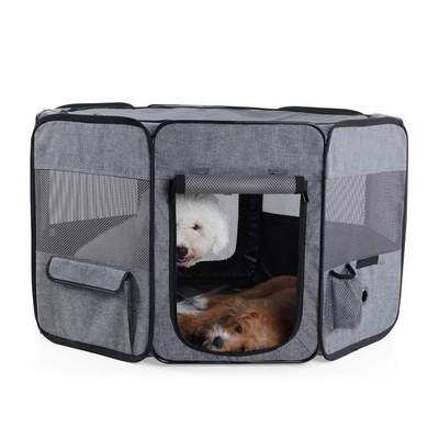 600D PVC Waterproof Dog Playpen Fence 1.2kg Fold Up Puppy Pen