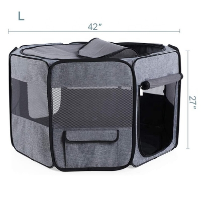 600D PVC Waterproof Dog Playpen Fence 1.2kg Fold Up Puppy Pen