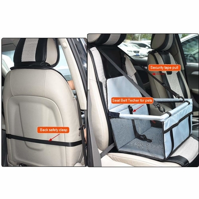 1.05kg 4cm Raised Dog Car Seat PVC Front Seat Dog Carrier