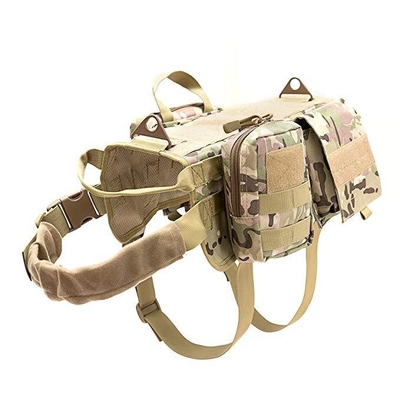 56cm Adjustable Dog Harness K9 Tactical Gear Defender Harness