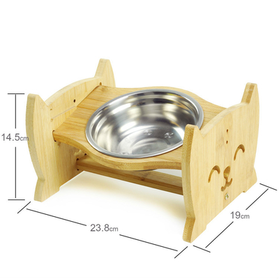 19cm 23.8cm Stainless Steel Elevated Dog Bowls BPA Free