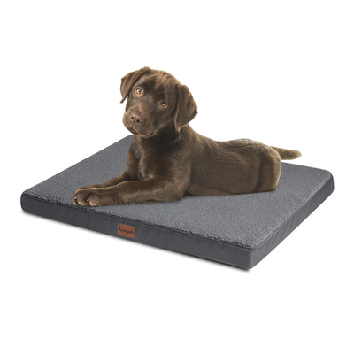 21.5cm Memory Foam Dog Crate Pad Antimicrobial TPU Waterproof