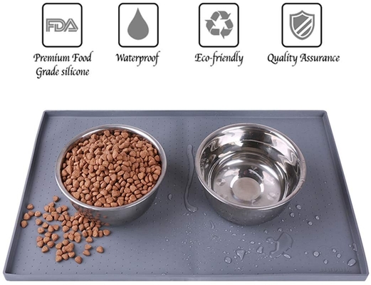 Non Slip 40cm Waterproof Pet Mat BPA Free 100% Silicone