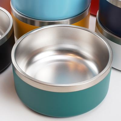SGS 1.6L Double Wall Stainless Steel Dog Bowl Non Toxic