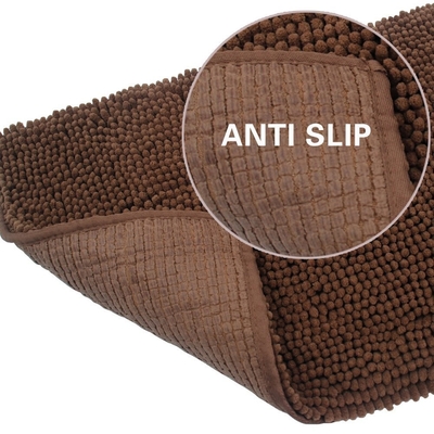 Household 2.5cm Non Slip Dog Crate Mat SGS Chenille Fiber