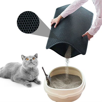 75cm Black Hole Litter Mat EVA Double Layer Cat Litter Pad