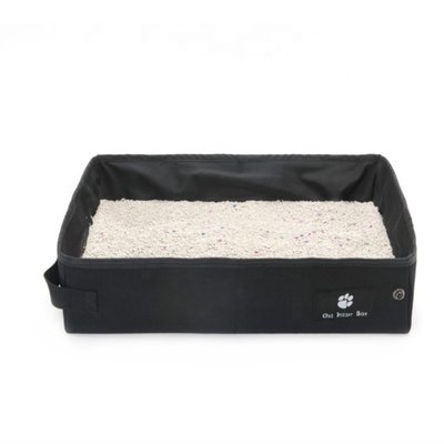 Oxford 40cm Foldable Cat Litter Box 10cm Travel Kitty Litter Box