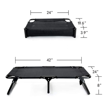 42in Extra Large Elevated Dog Bed SGS Breathable Cooling Cot