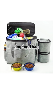 Cotton SGS Travel Dog Food Carrier 12in Week Away Dog Backpack