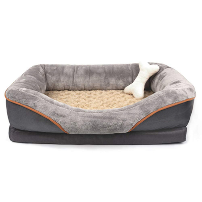 38in Large Memory Foam Dog Bed 8in Cooled Therapeutic Dog Bed