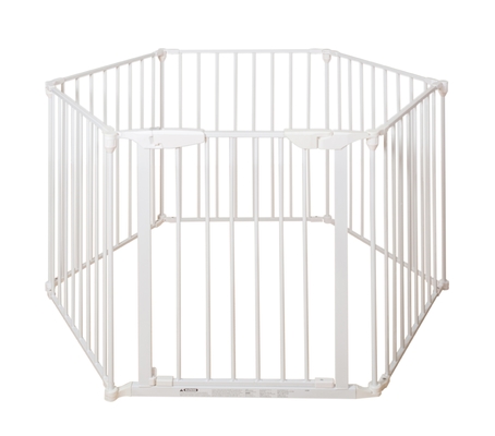 White Dog Pen Fence Panels