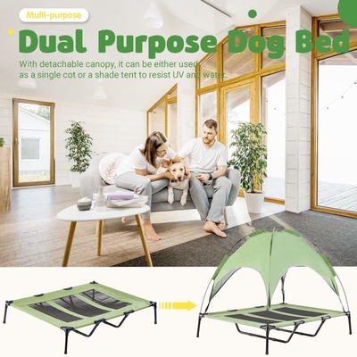 600D Oxford Portable Raised Outside Portable Dog House for Large Dogs