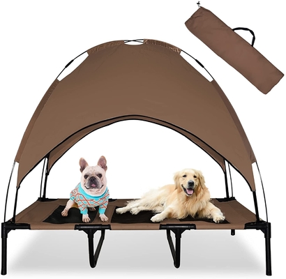 Outdoor Camping with A Mobile Canopy Cover and Carrying Bag Dog Cot Pet Bed