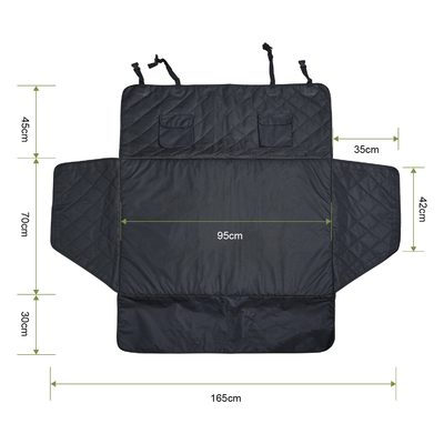 waterproof pet dog car cargo cover with soft memory foam 100% scratch and non-slip dog trunk seat cover for SUV