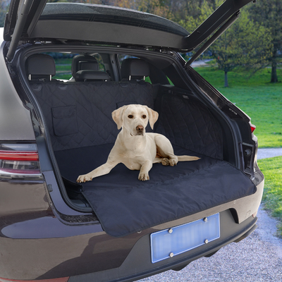 waterproof pet dog car cargo cover with soft memory foam 100% scratch and non-slip dog trunk seat cover for SUV