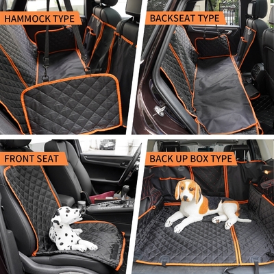 Dog Car Seat Cover for Back Seat, 4-in-1 Waterproof Pet Dog Seat Cover for SUV 100% Scratchproof Nonslip