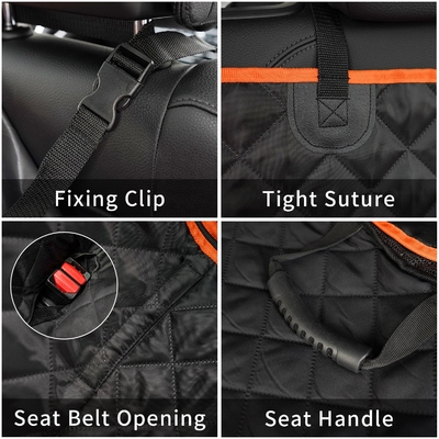 Dog Car Seat Cover for Back Seat, 4-in-1 Waterproof Pet Dog Seat Cover for SUV 100% Scratchproof Nonslip
