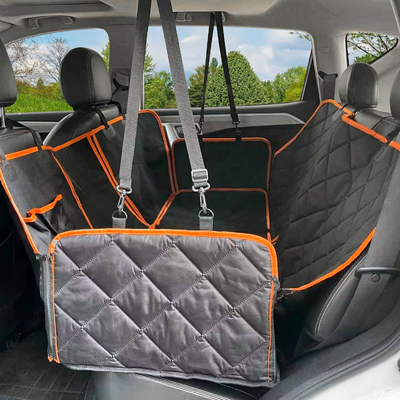 Dog Car Seat Cover for Back Seat, 4-in-1 Waterproof Pet Dog Seat Cover for SUV 100% Scratchproof Nonslip