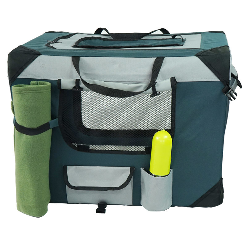 Breathable 27.5in Outdoor Pet Carrier 20.5in Dog Travel Bag With Wheels
