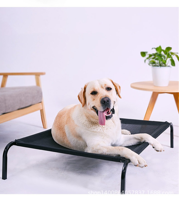 SGS 80cm Foldable Raised Dog Bed Cot Breathable 600D PVC