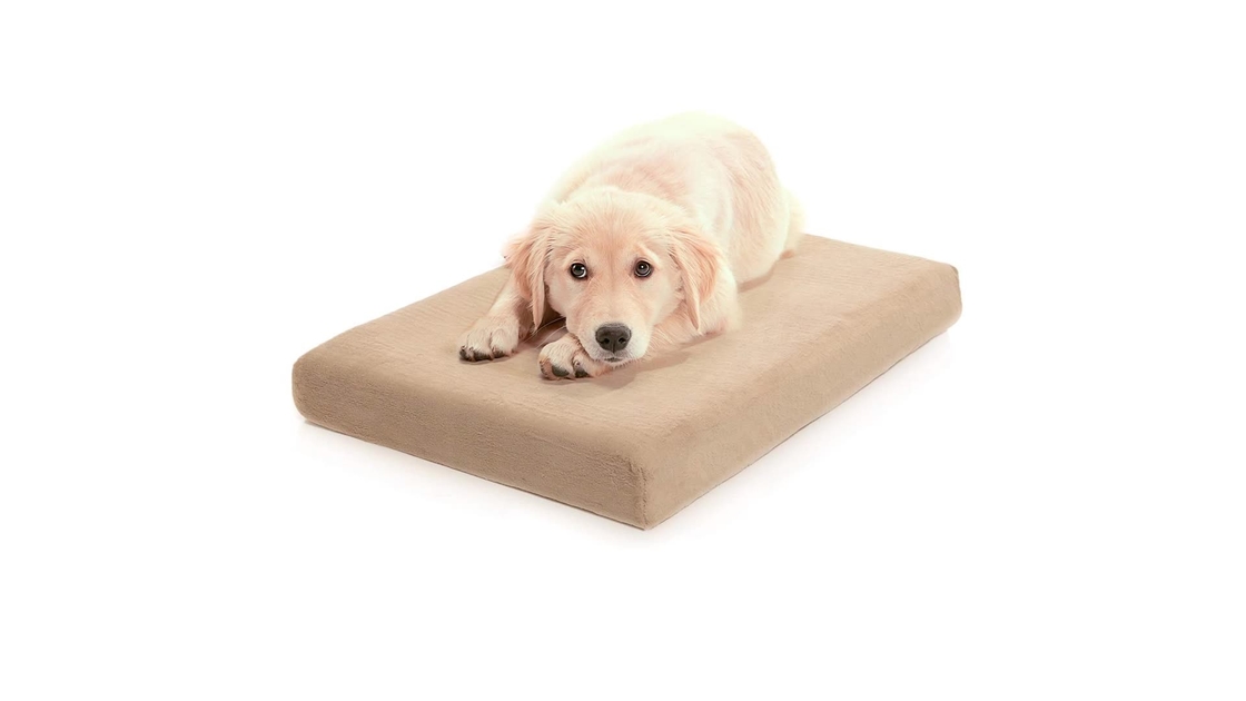 38in Large Memory Foam Dog Bed 8in Cooled Therapeutic Dog Bed