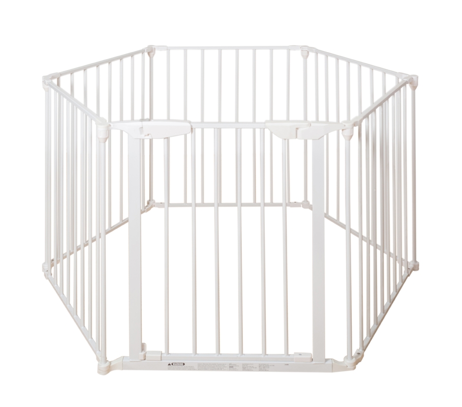 White Dog Pen Fence Panels