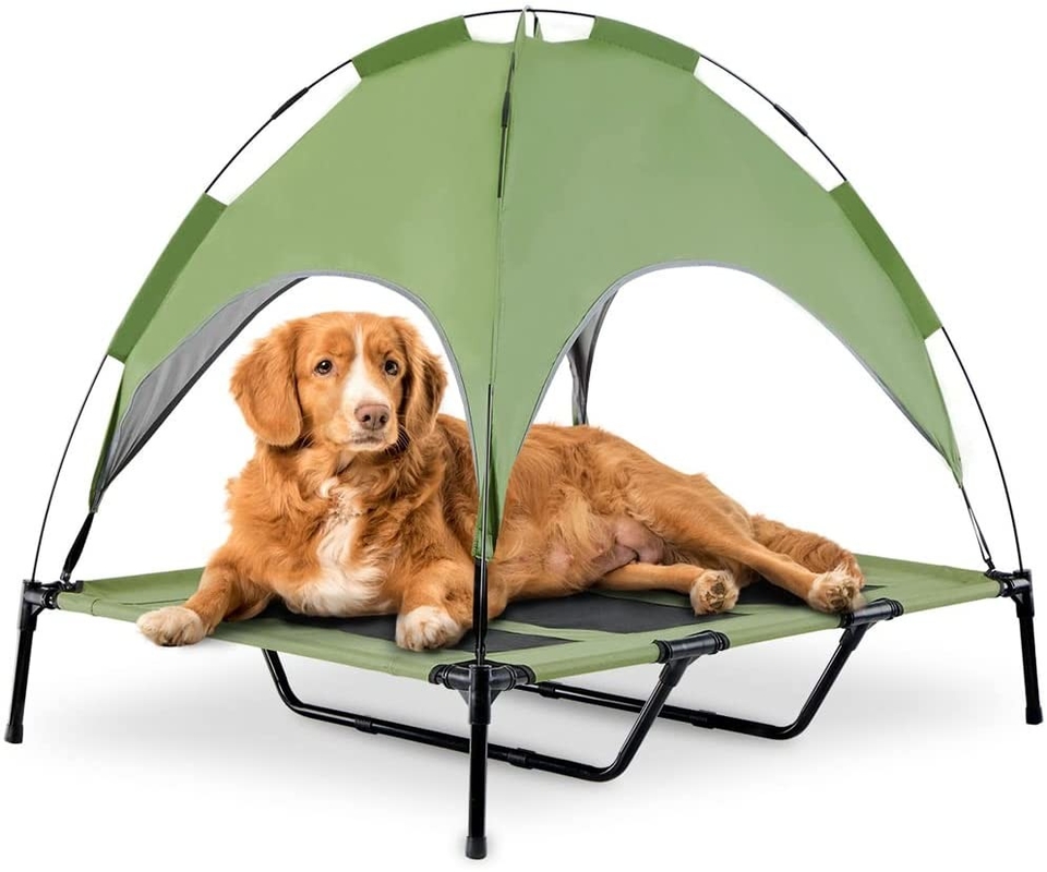 600D Oxford Portable Raised Outside Portable Dog House for Large Dogs